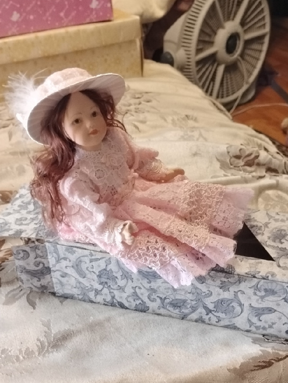 Vintage Solid Porcelain Doll With Movable Arms And Legs